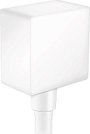 26455700 HG Fixfit Square шланговое подсоединение матовый белый 500_191_1429042